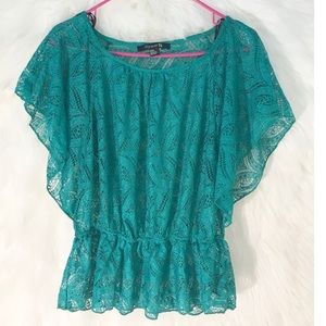 Forever 21 Womens Sheer Top Size Medium